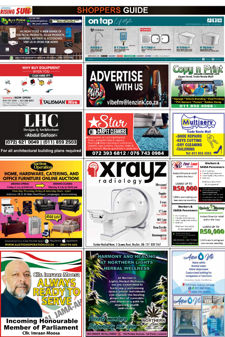 Rising Sun Lenasia Shoppers Guide End – June page 2