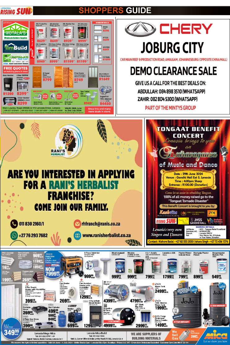 Rising Sun Lenasia Shoppers Guide End – June page 3