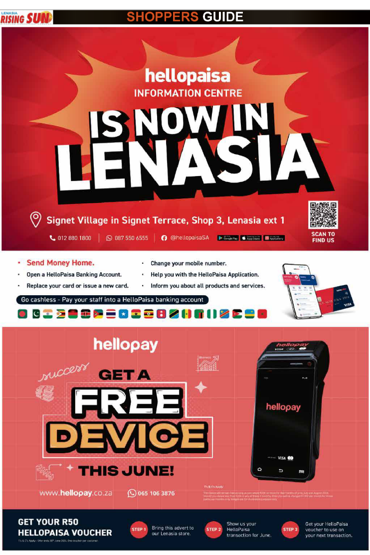 Rising Sun Lenasia Shoppers Guide End – June page 6