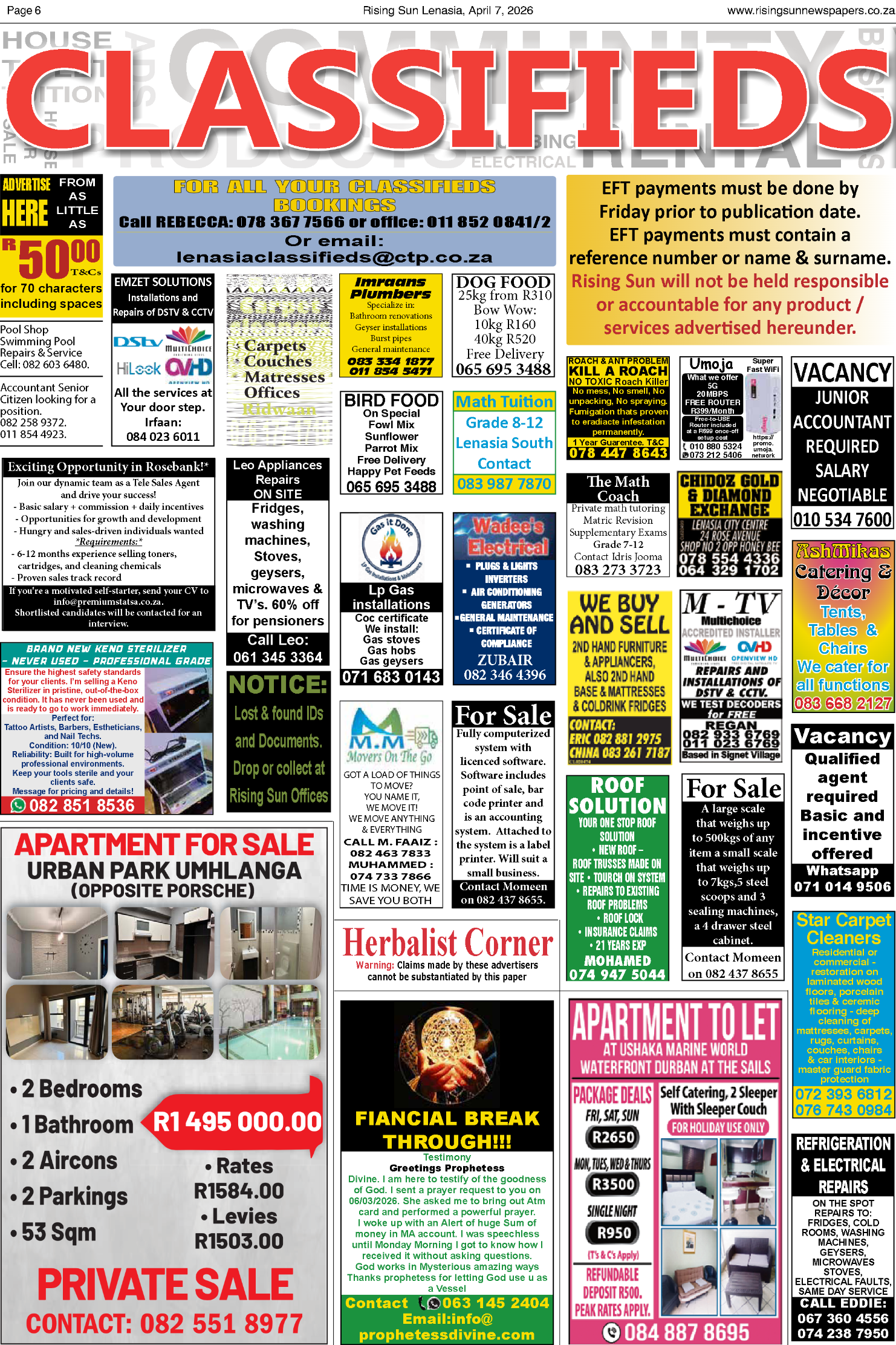 Rising Sun Lenasia E-Paper, April 7, 2026 page 10