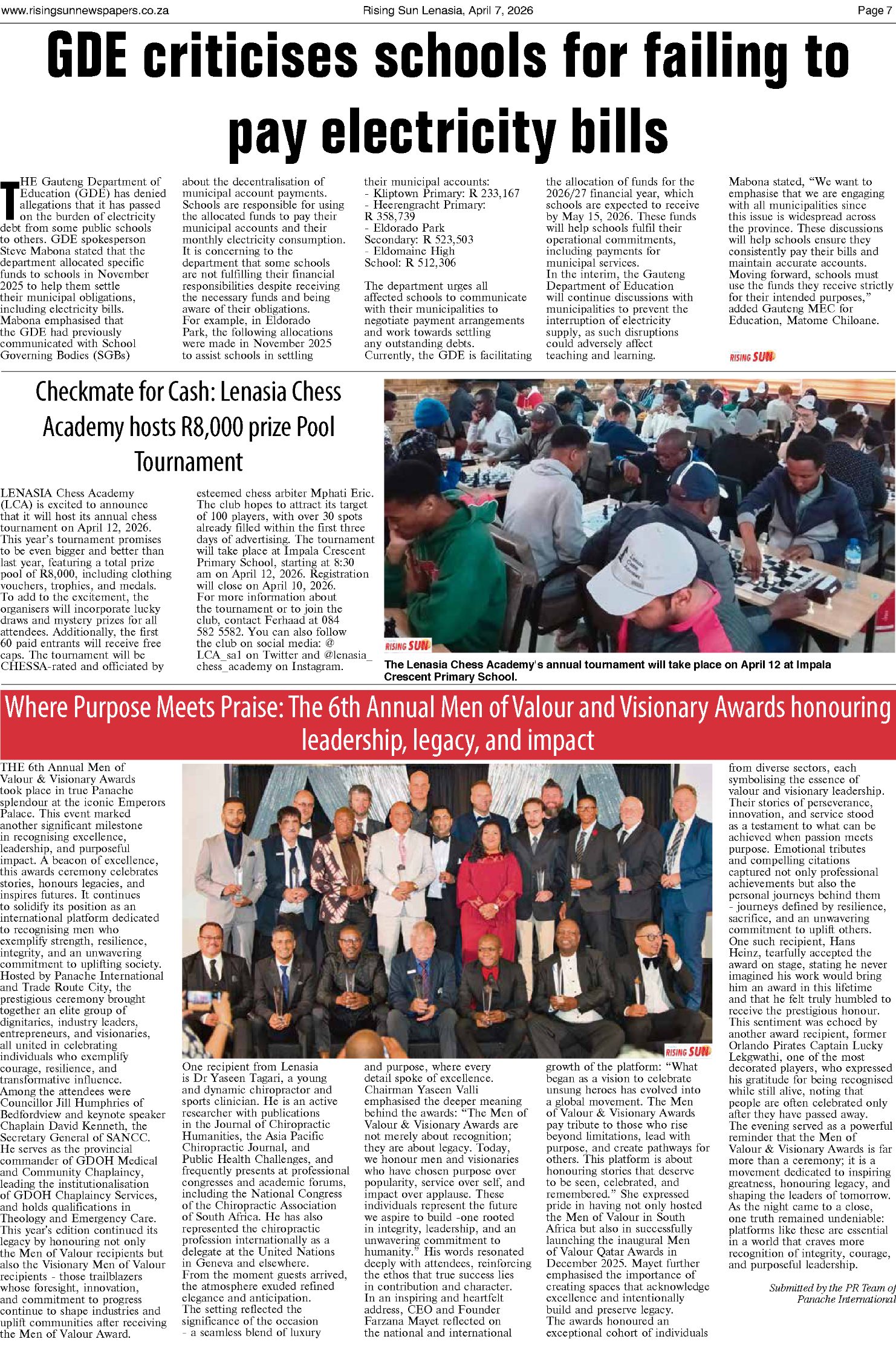 Rising Sun Lenasia E-Paper, April 7, 2026 page 11