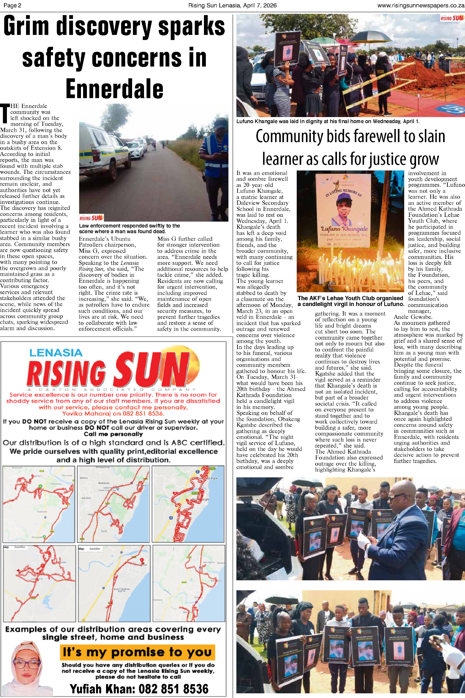 Rising Sun Lenasia E-Paper, April 7, 2026 page 6