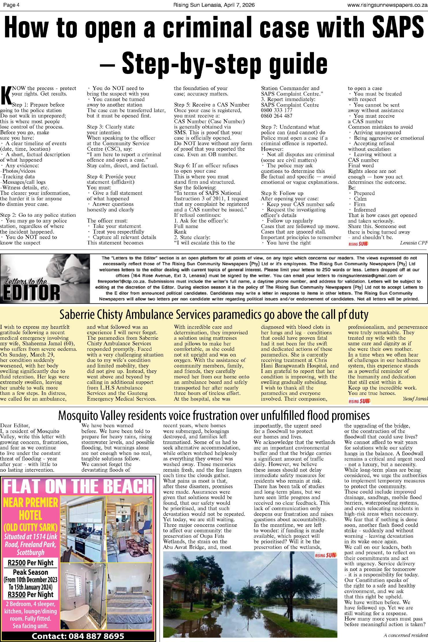 Rising Sun Lenasia E-Paper, April 7, 2026 page 8