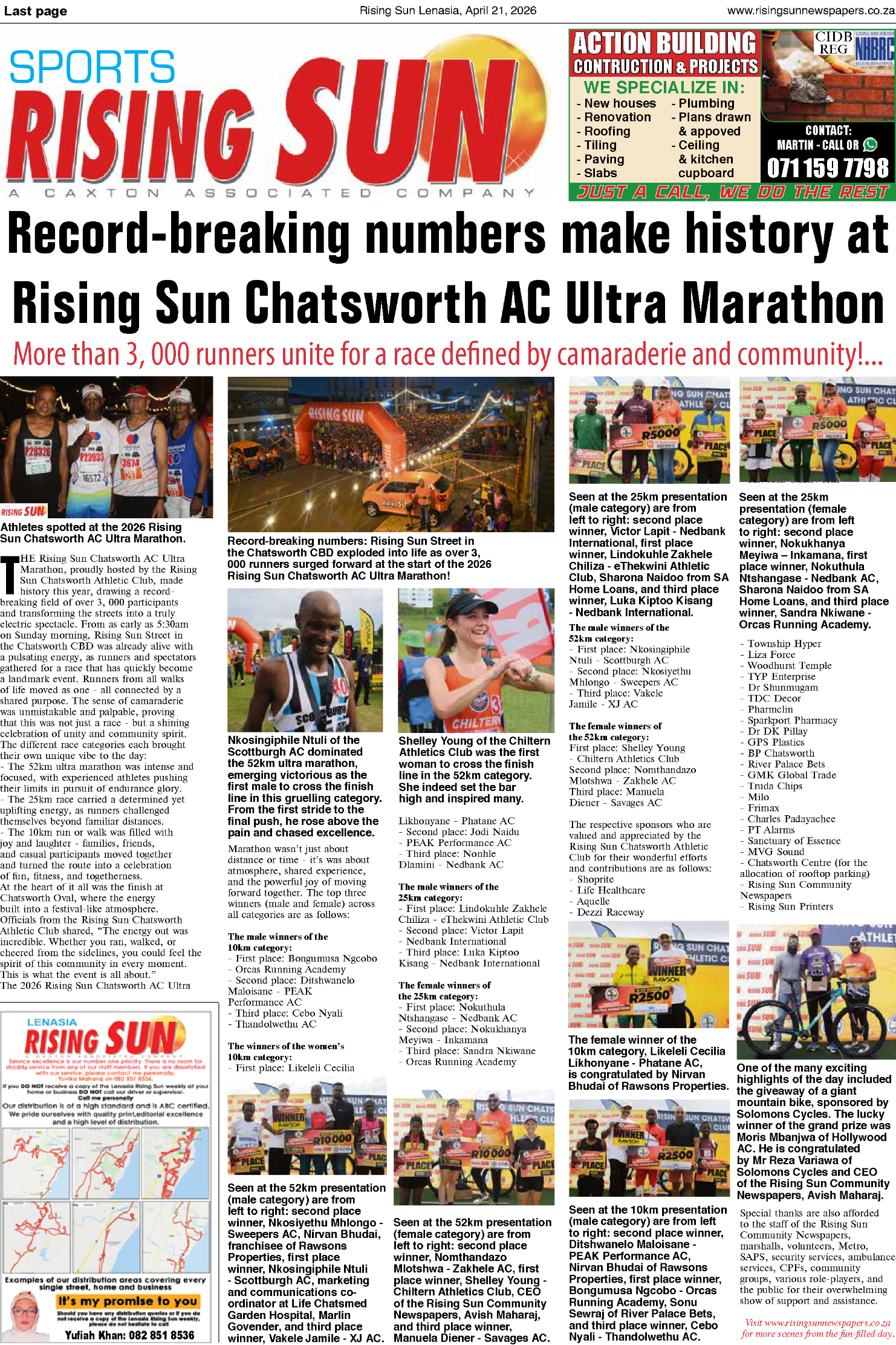 Rising Sun Lenasia E-Paper, April 21, 2026 page 16