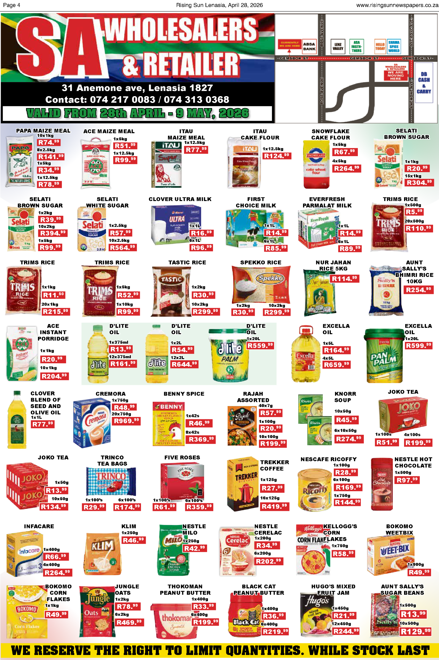 Rising Sun Lenasia E-Paper, April 28, 2026 page 4