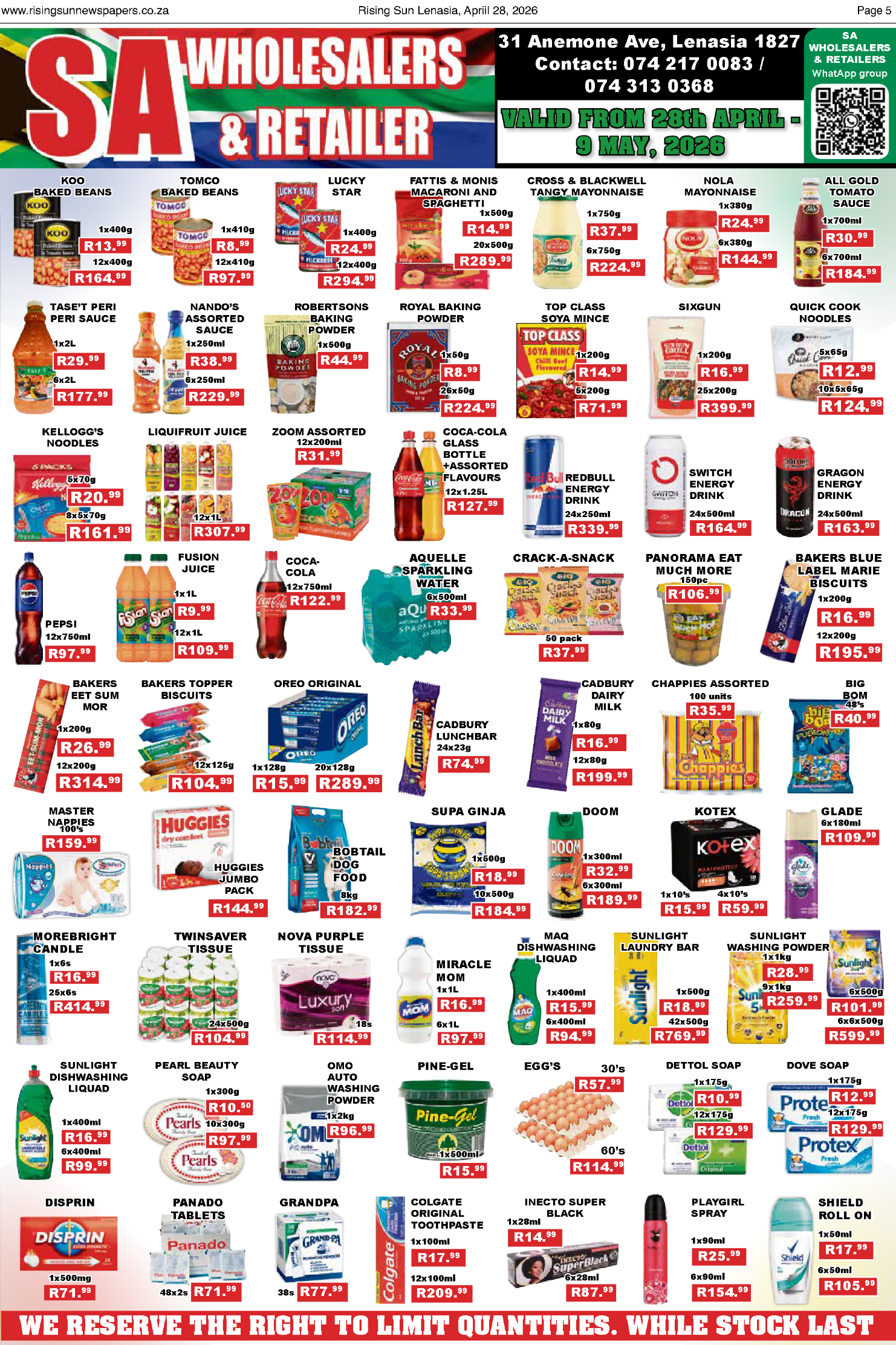 Rising Sun Lenasia E-Paper, April 28, 2026 page 5