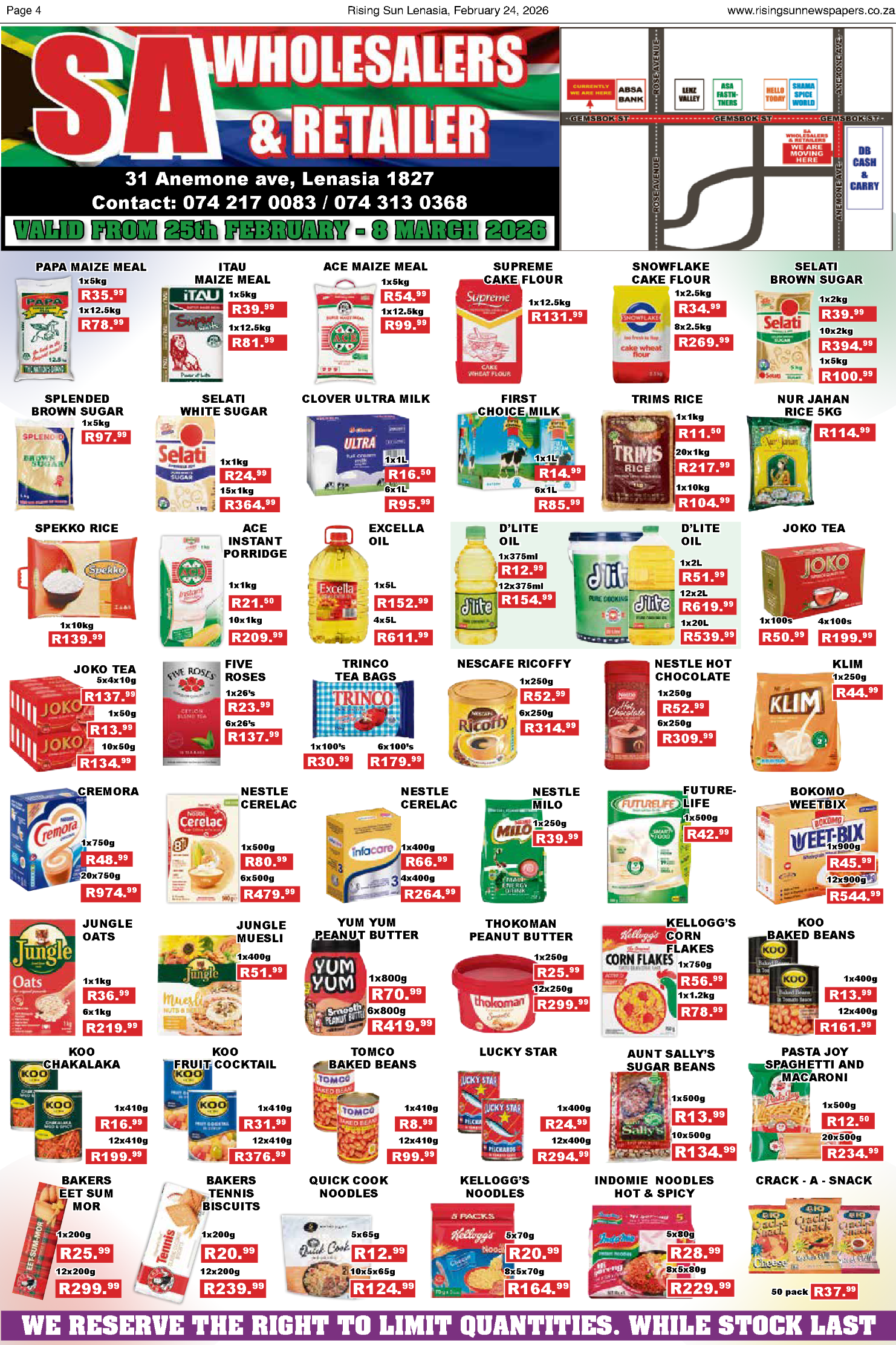 Rising Sun Lenasia E-Paper, February 24, 2026 page 4