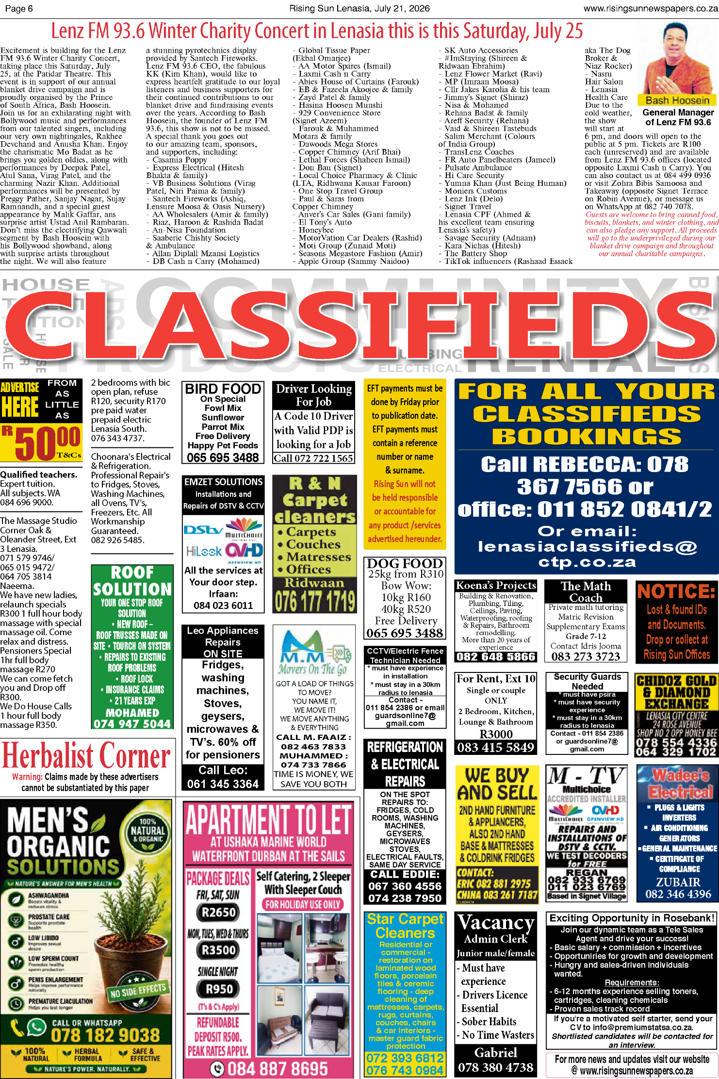 Rising Sun Lenasia E-Paper, July 21, 2026 page 10