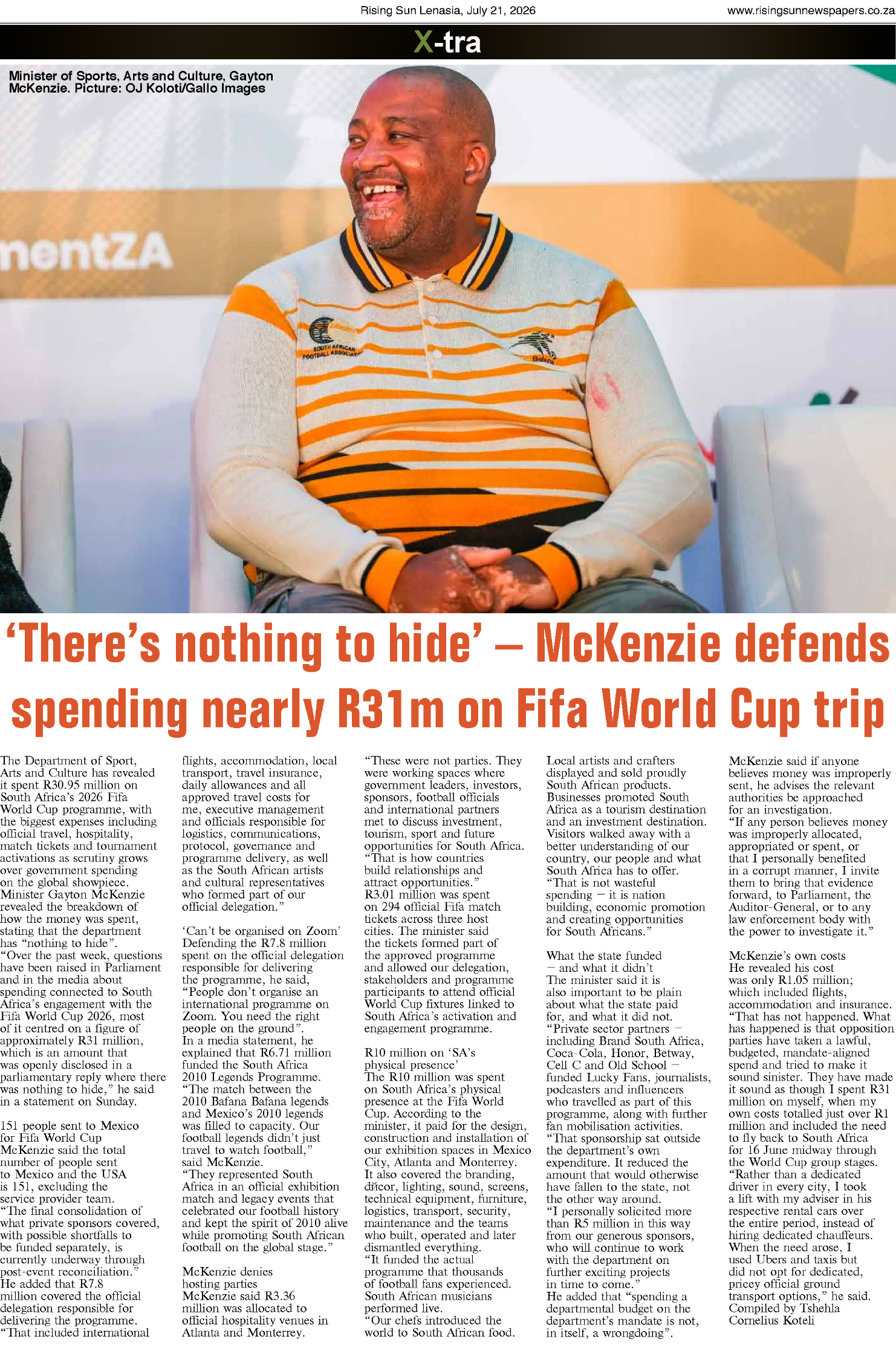 Rising Sun Lenasia E-Paper, July 21, 2026 page 16