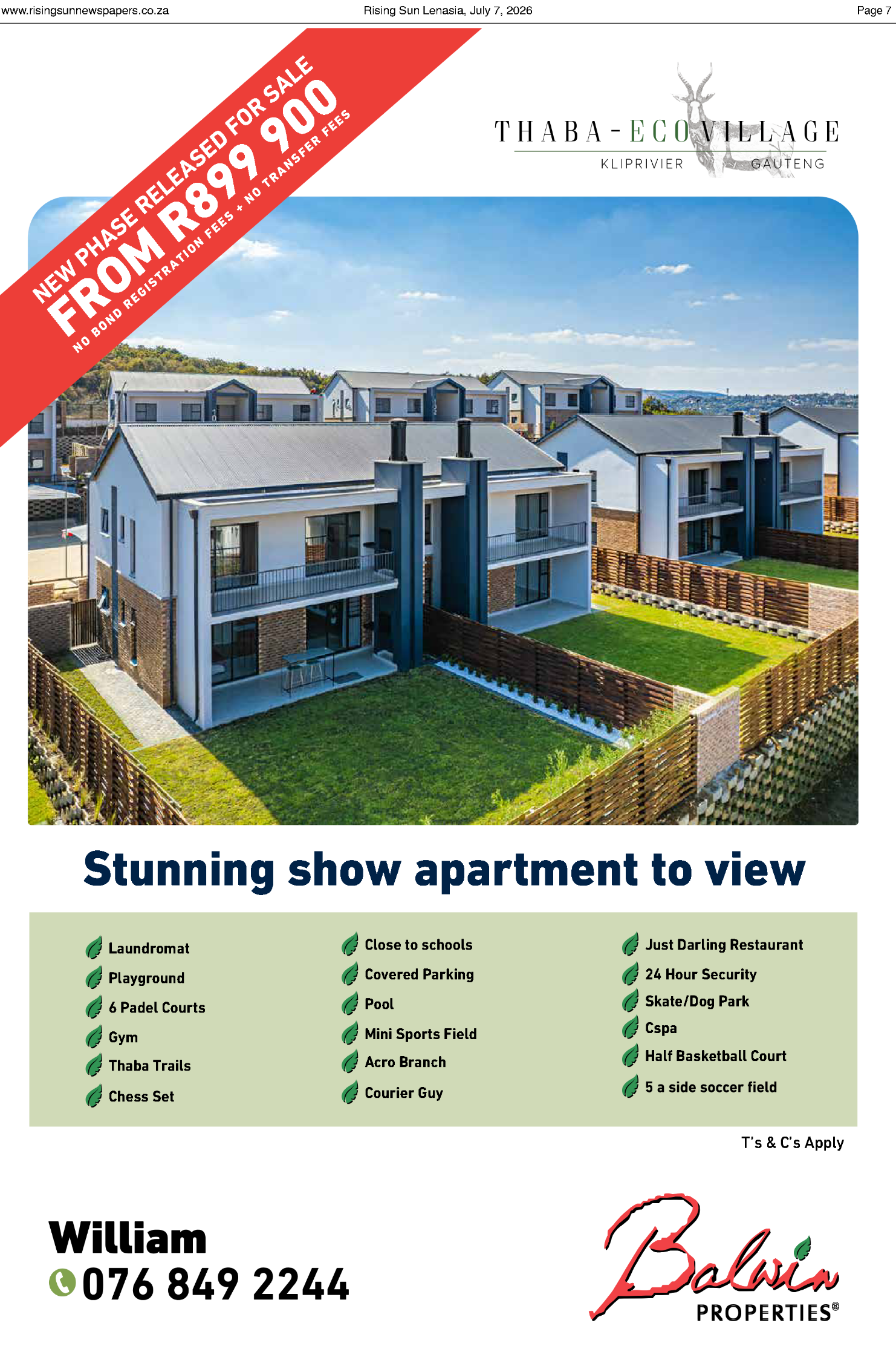 Rising Sun Lenasia E-Paper, July 7, 2026 page 7
