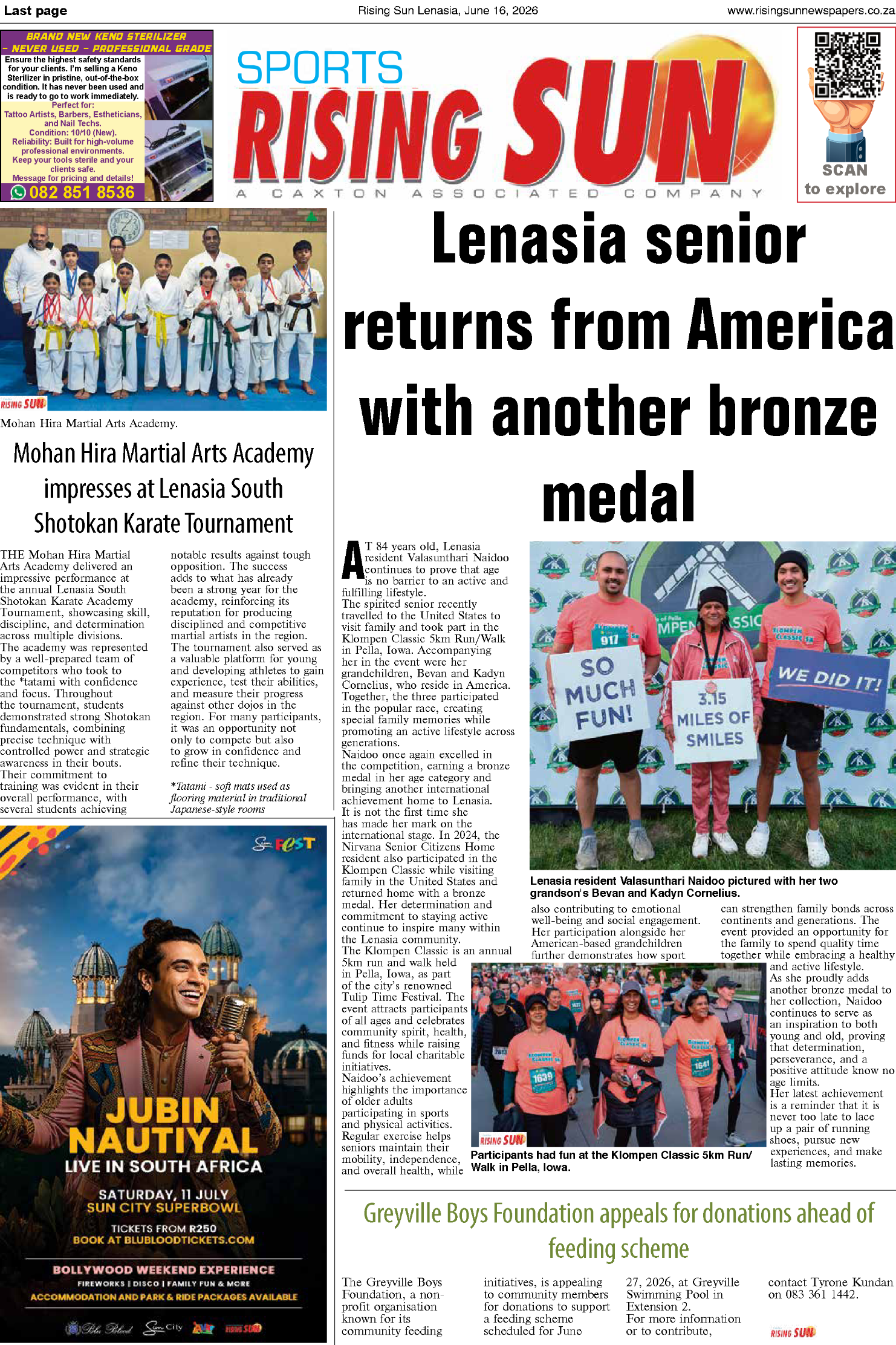 Rising Sun Lenasia E-Paper, June 16, 2026 page 18