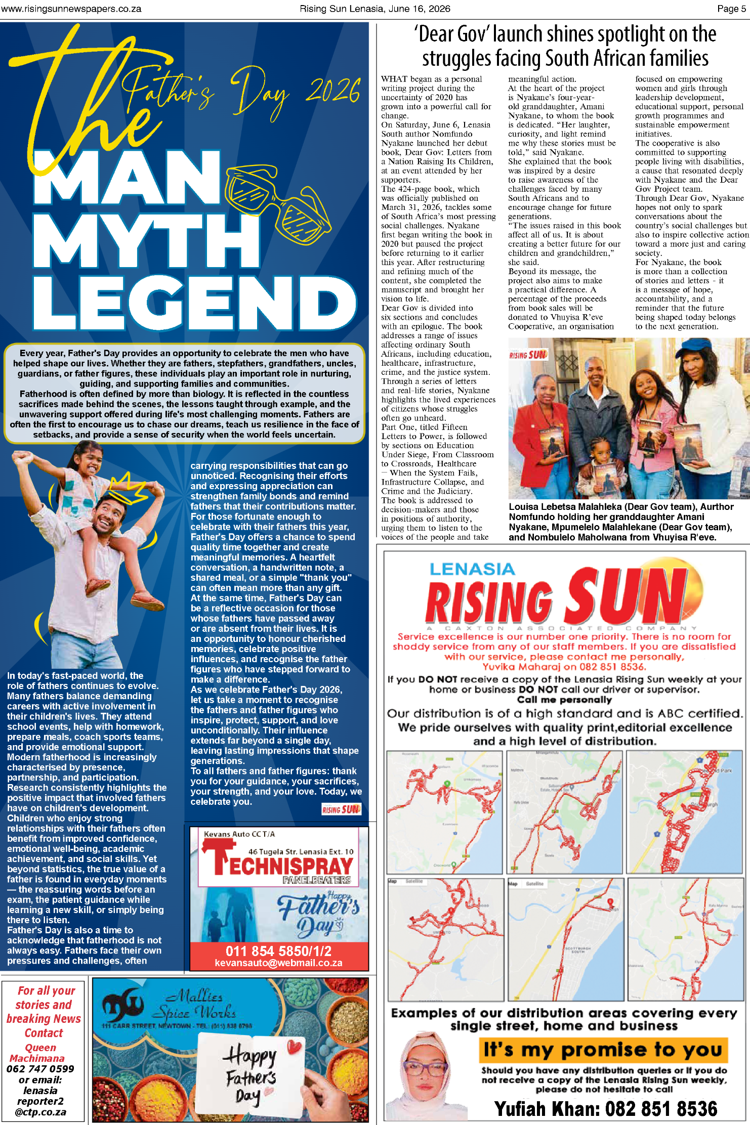 Rising Sun Lenasia E-Paper, June 16, 2026 page 5
