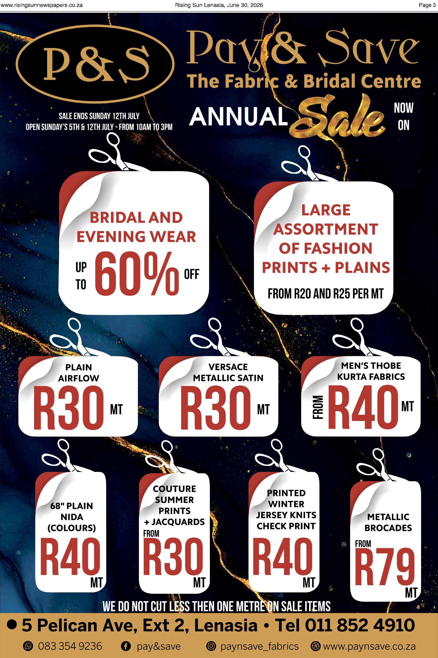 Rising Sun Lenasia E-paper June 30, 2026 page 3