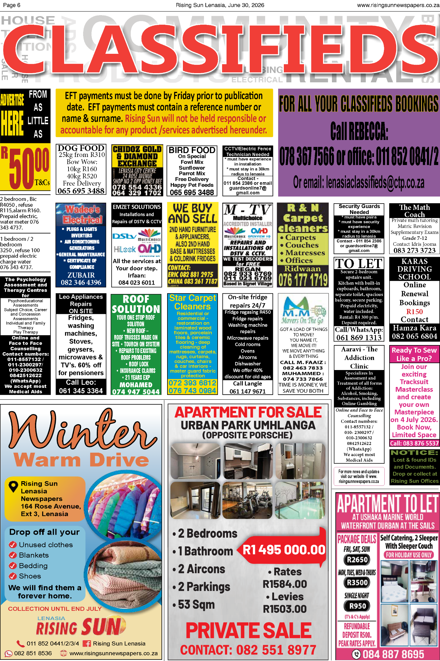 Rising Sun Lenasia E-paper June 30, 2026 page 6