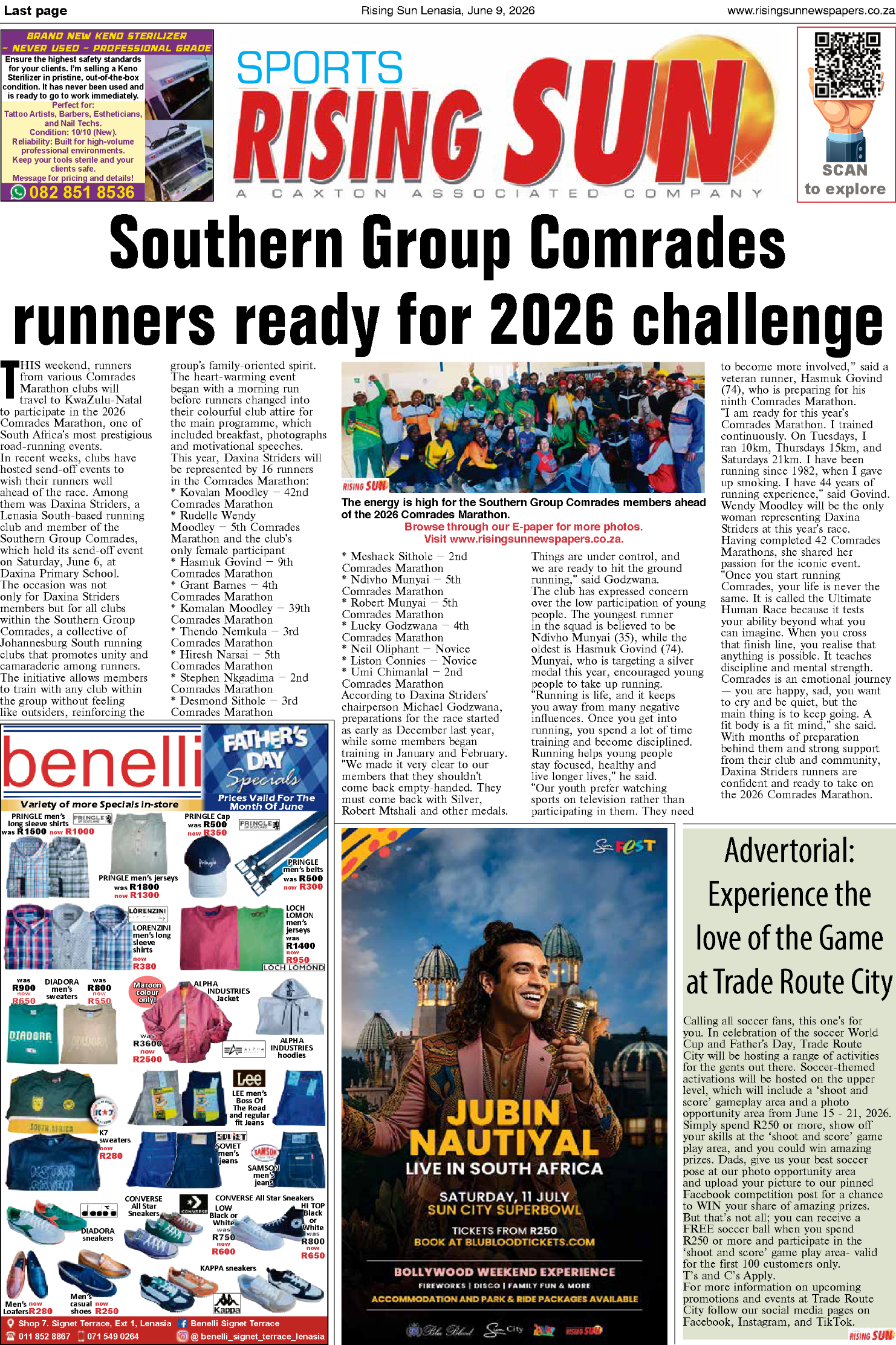 Rising Sun Lenasia E-paper June 9, 2026 page 16