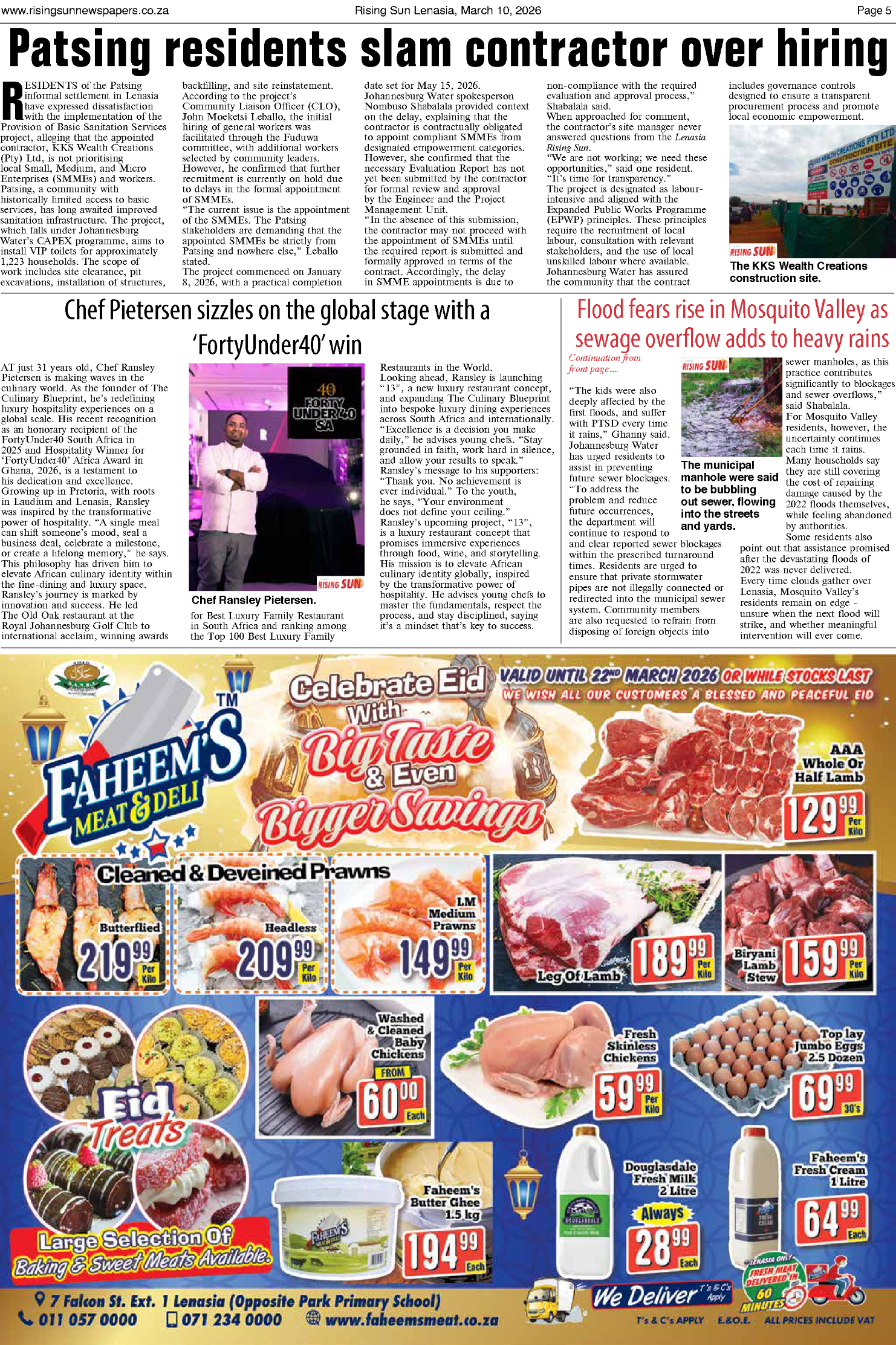Rising Sun Lenasia E-Paper, March 10, 2026 page 5