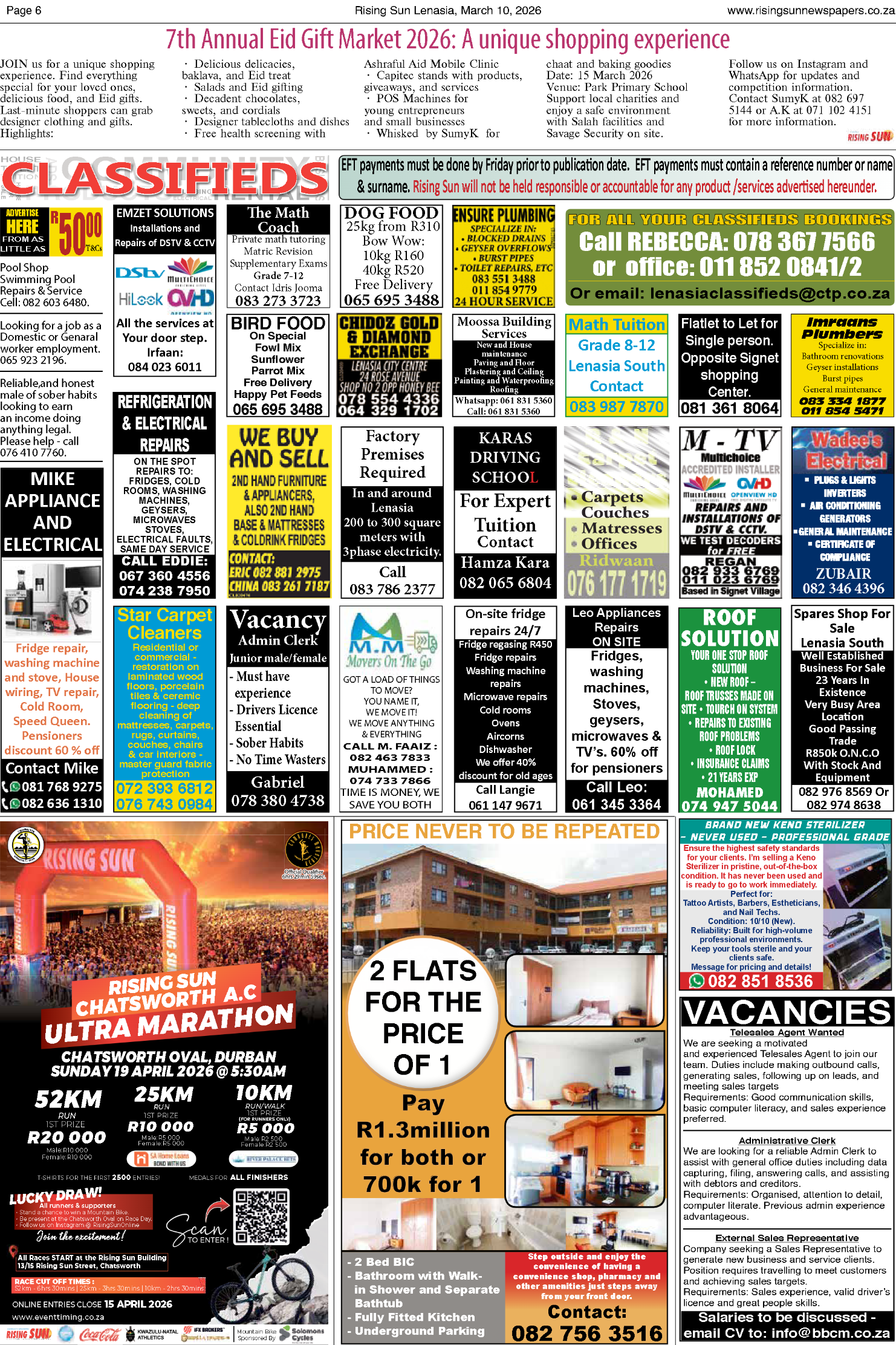 Rising Sun Lenasia E-Paper, March 10, 2026 page 6