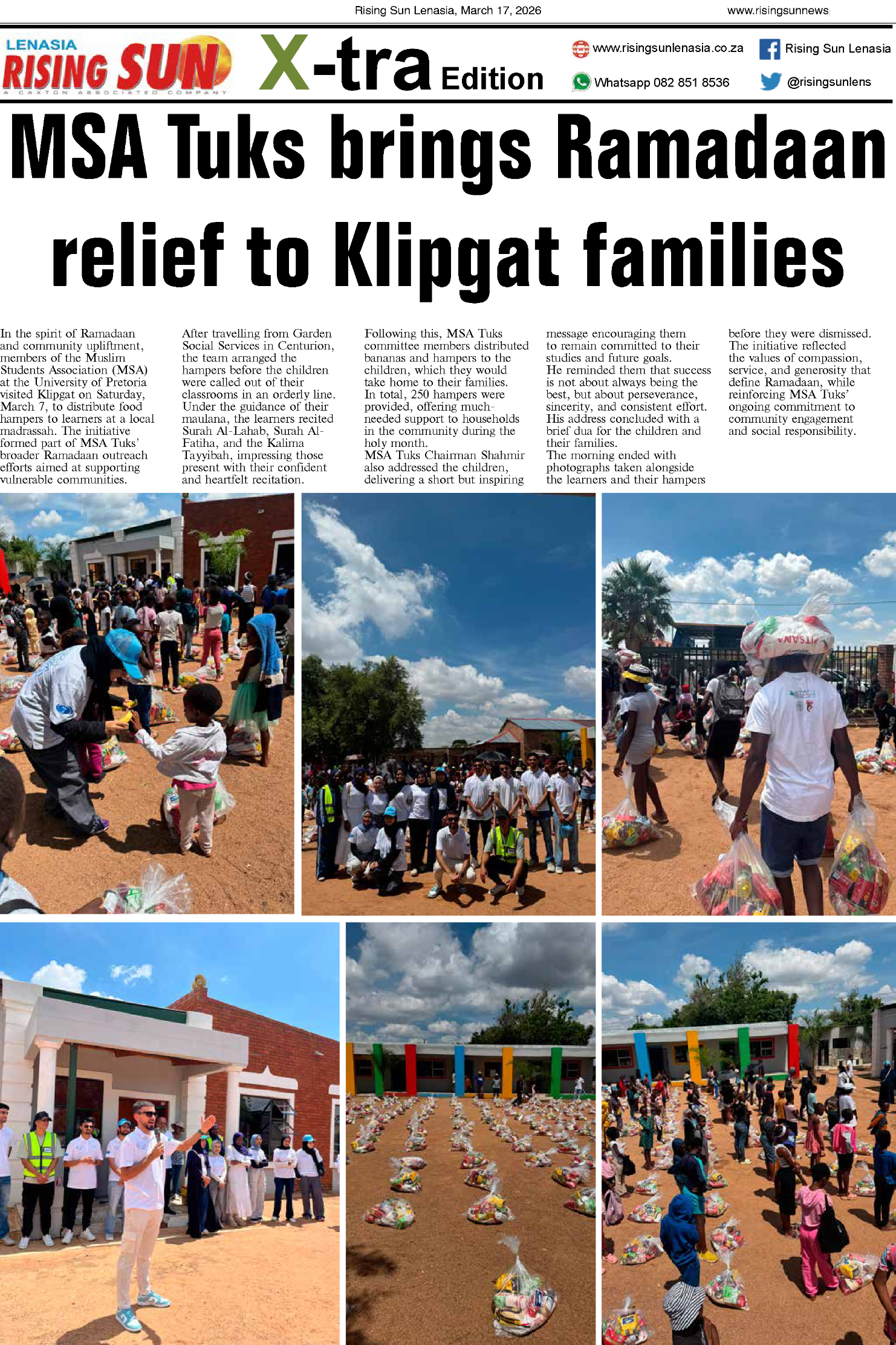 Rising Sun Lenasia E-Paper, March 17, 2026 page 8