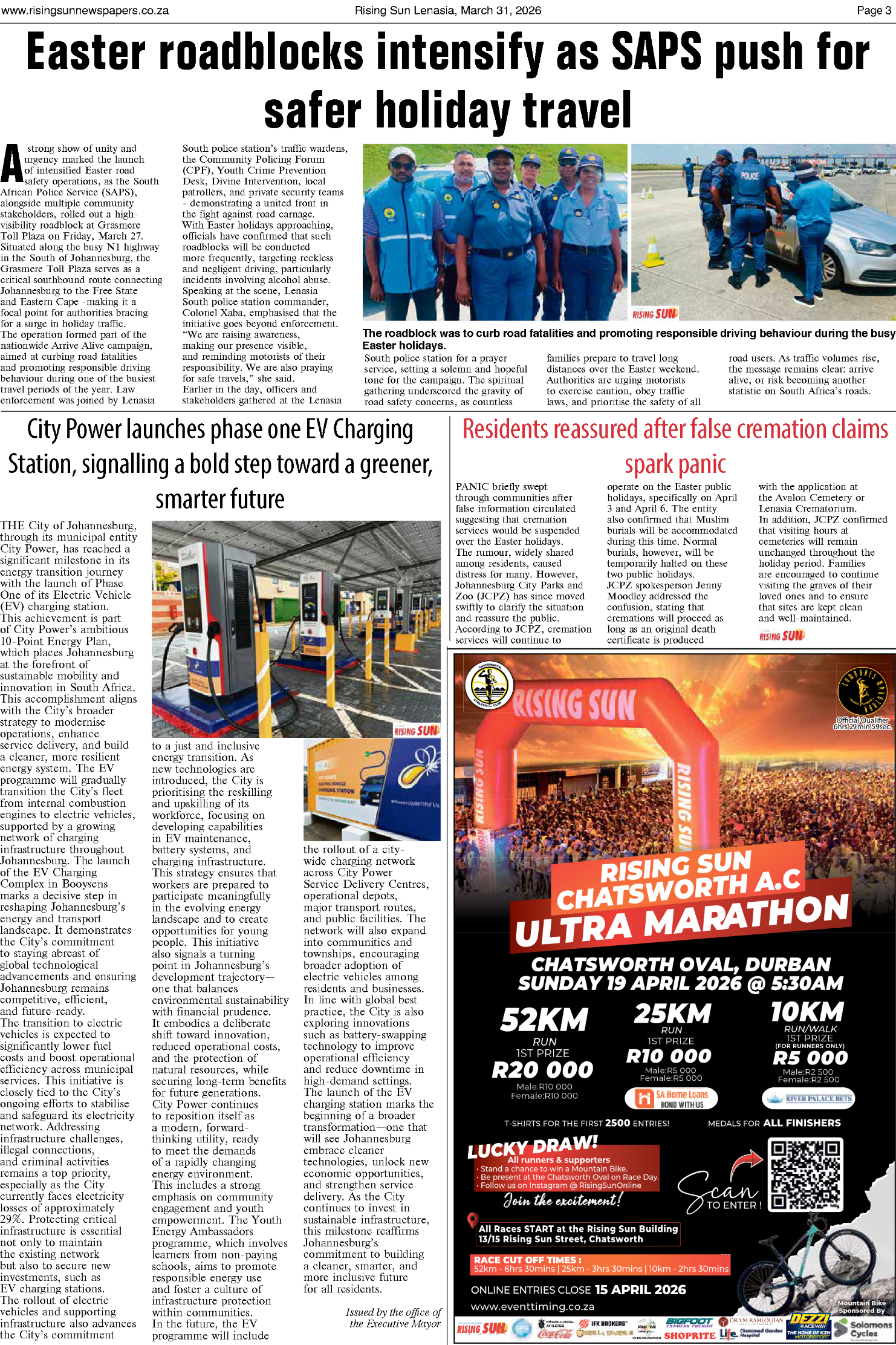Rising Sun Lenasia E-paper March 31, 2026 page 3