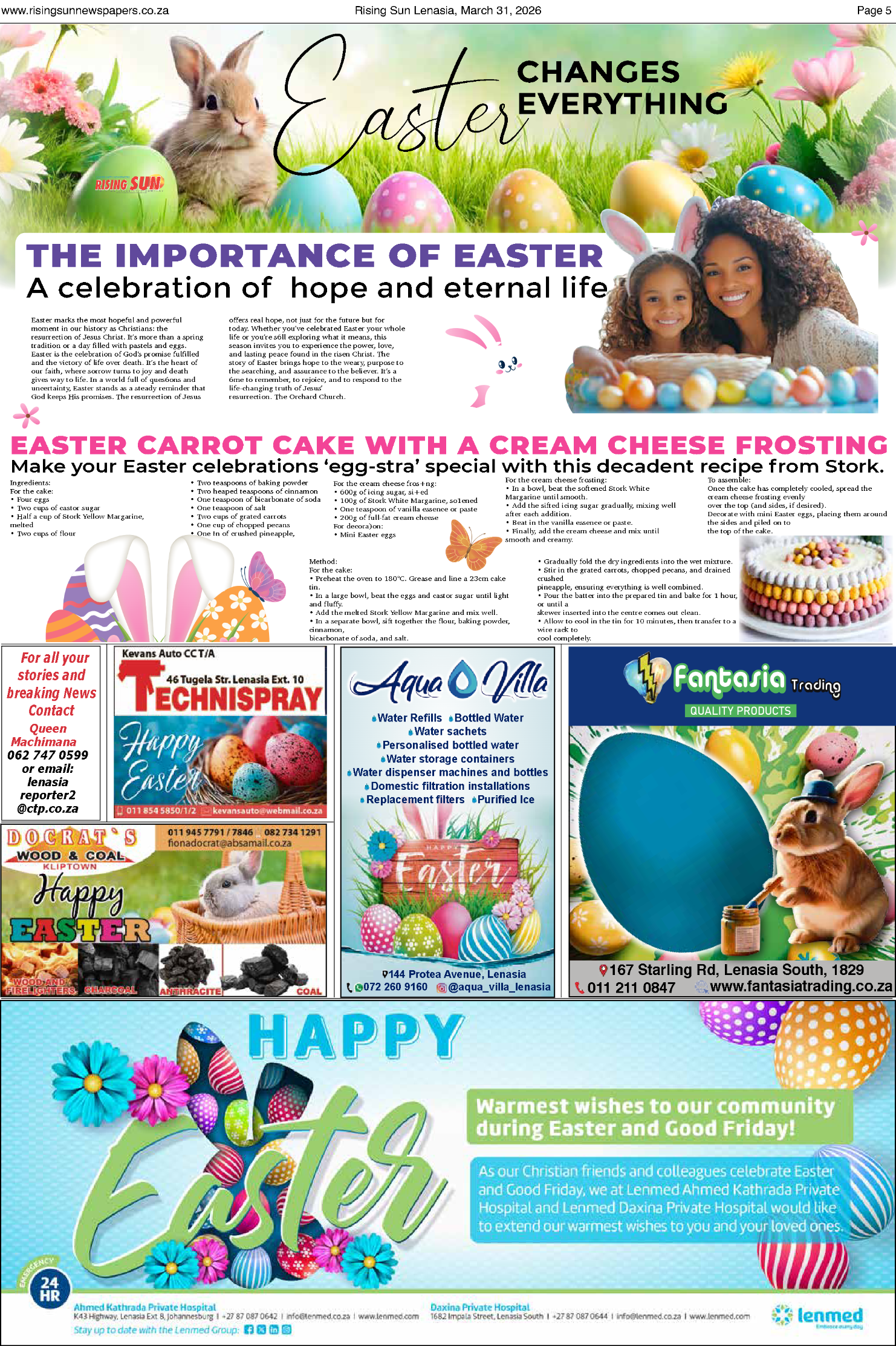Rising Sun Lenasia E-paper March 31, 2026 page 5