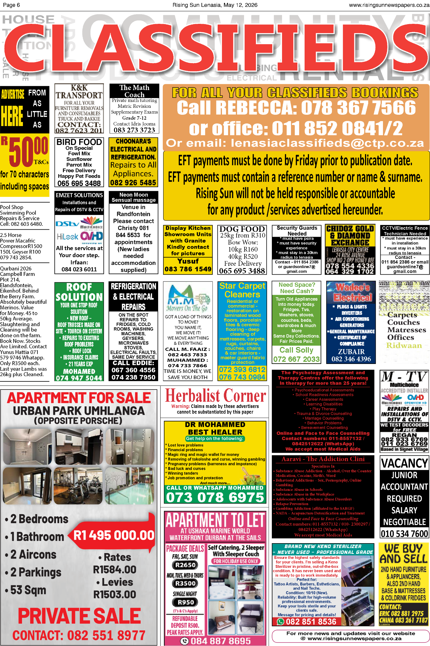 Rising Sun Lenasia E-Paper, May 12, 2026 page 6