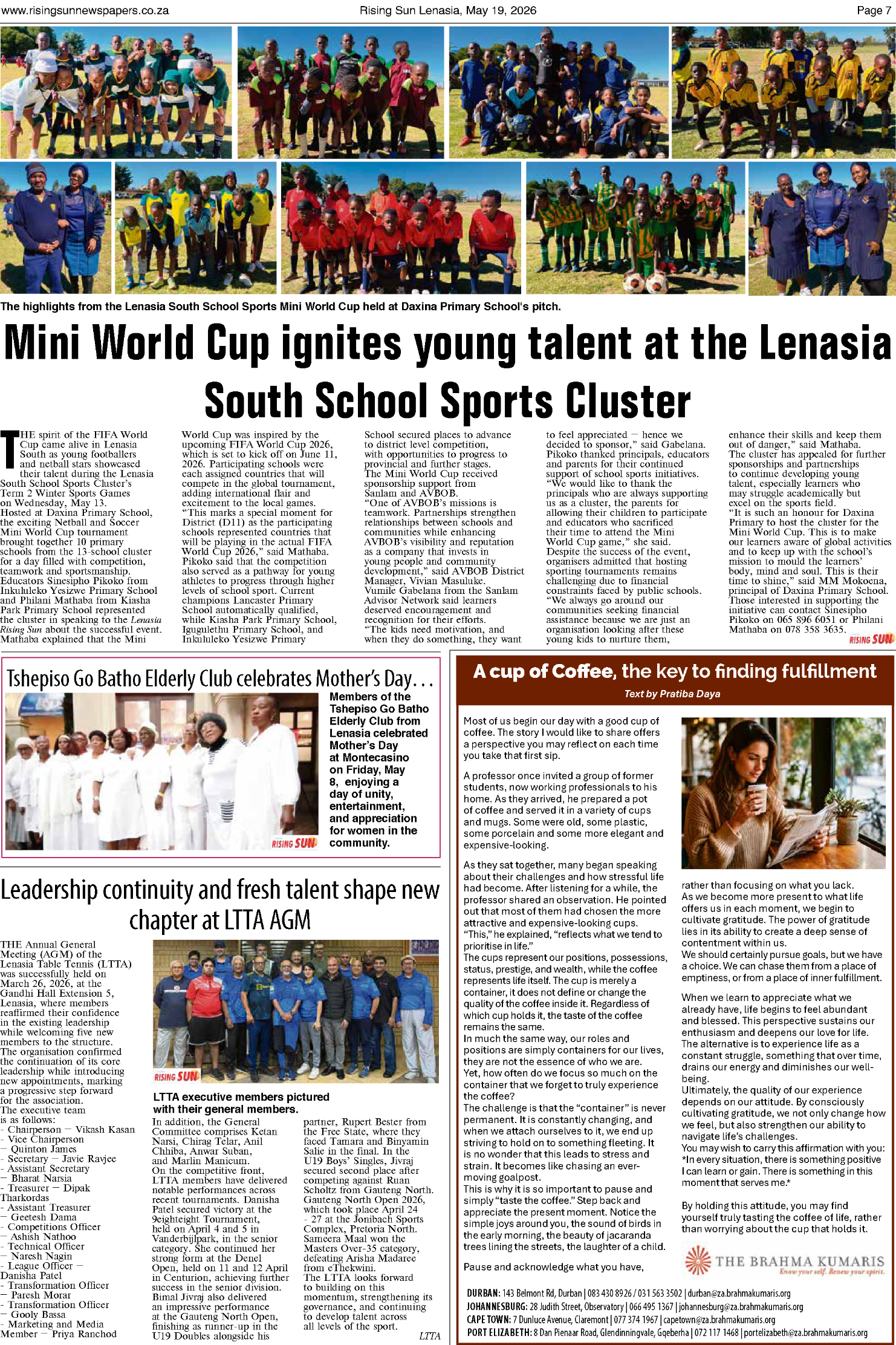 Rising Sun Lenasia E-Paper, May 19, 2026 page 7