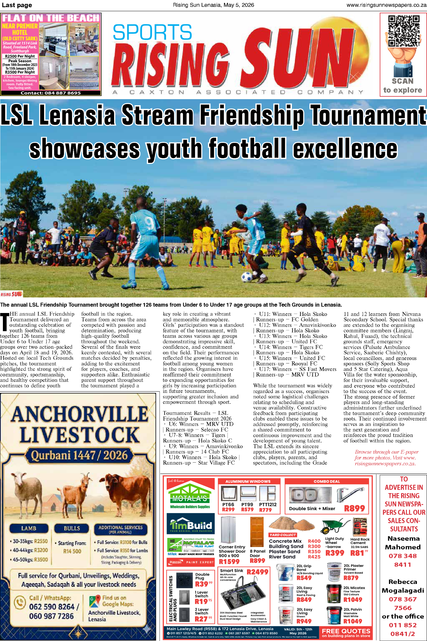 Rising Sun Lenasia E-Paper, May 5, 2026 page 18