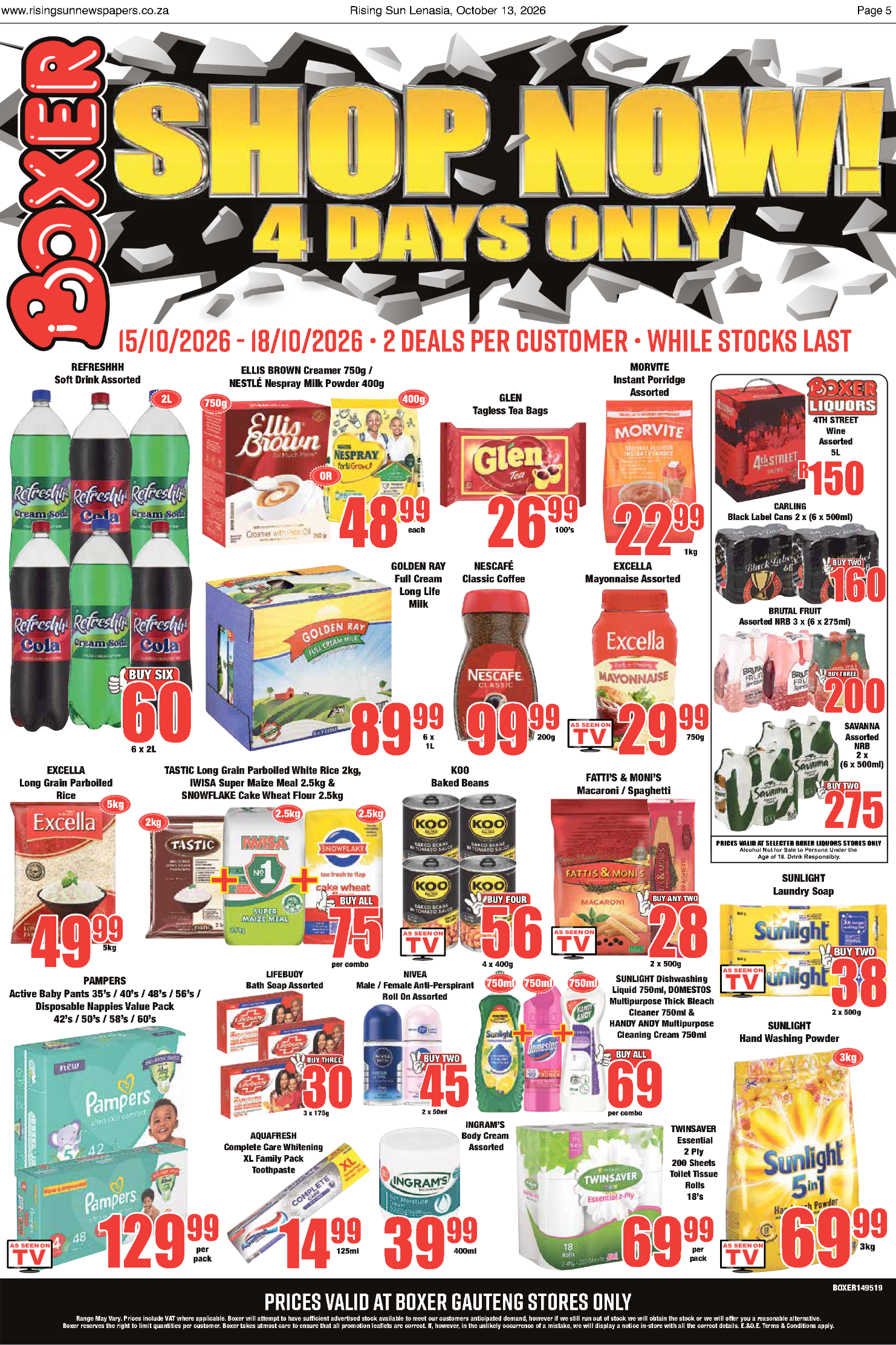 Sum Rismg Rising Sun Lenasia E-Paper, October 13, 2026 | Rising Sun Newspapers