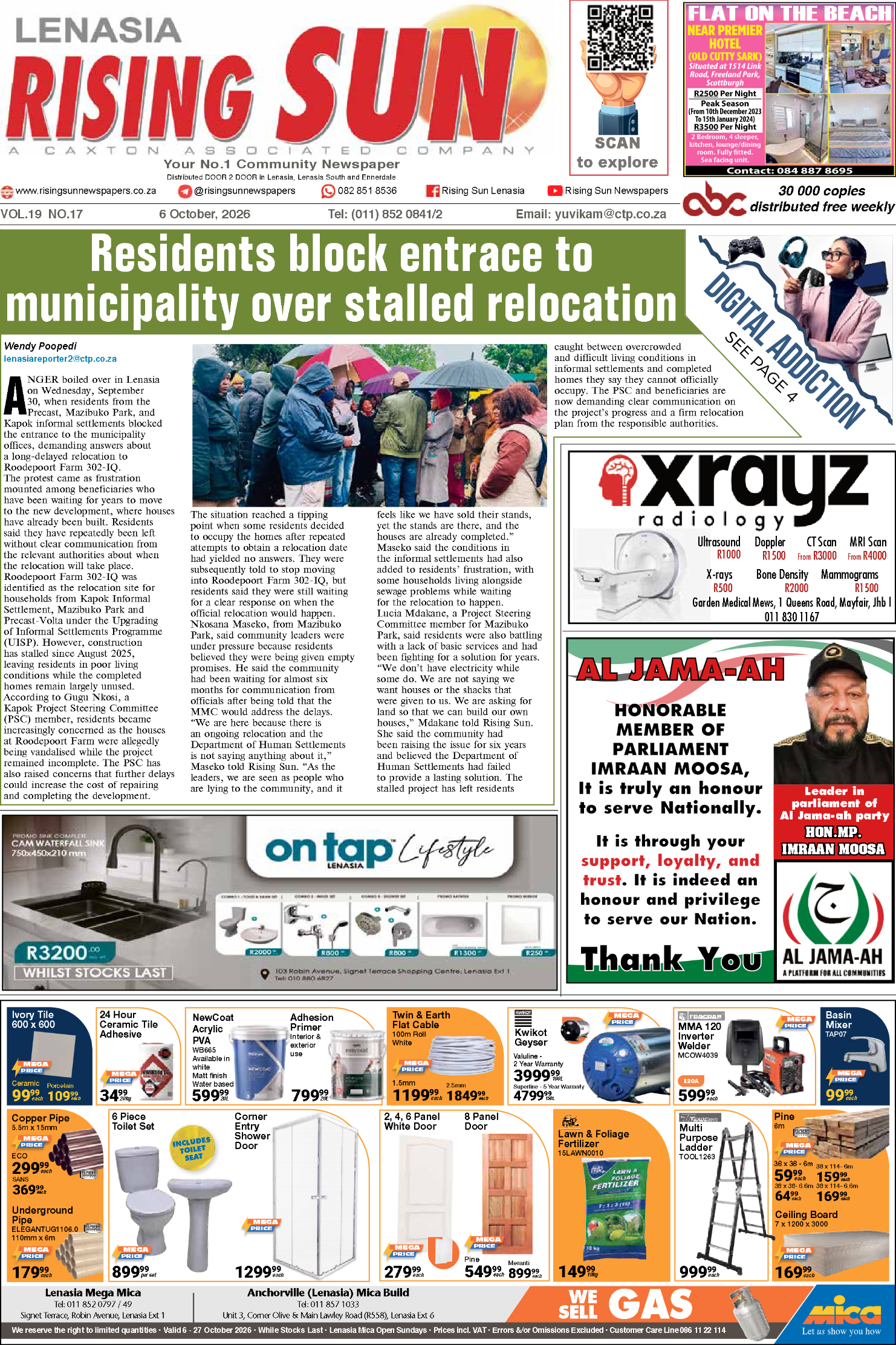 Rising Sun Lenasia E-Paper, October 6, 2026 | Rising Sun Newspapers