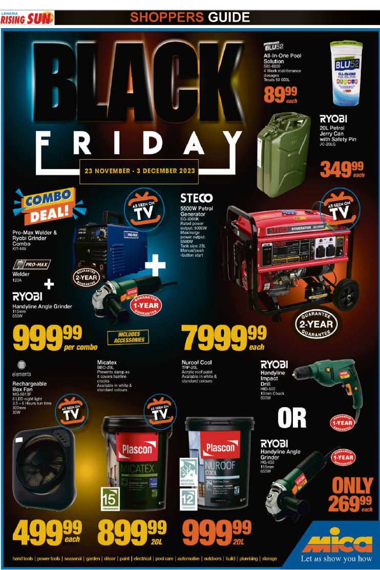 Rising Sun Lenasia SHOPPERS GUIDE END-NOVEMBER page 11