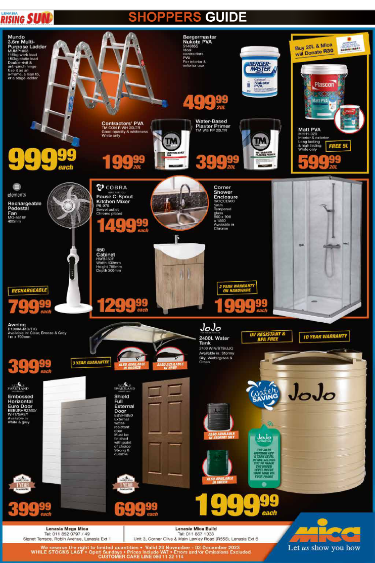 Rising Sun Lenasia SHOPPERS GUIDE END-NOVEMBER page 14