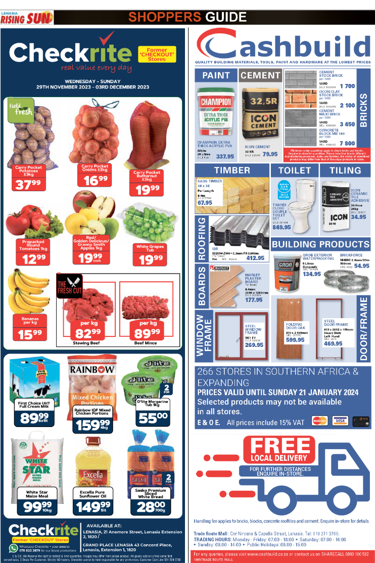 Rising Sun Lenasia SHOPPERS GUIDE END-NOVEMBER page 7