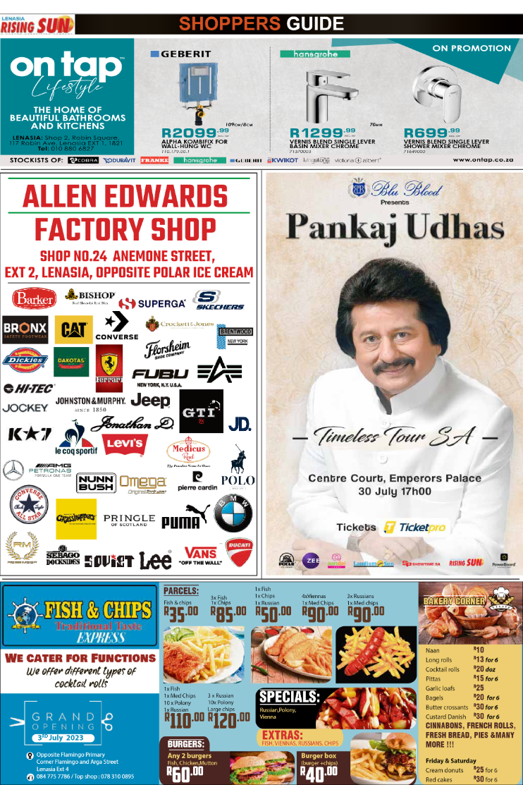 Rising Sun Lenasia SHOPPERS GUIDE End – June page 7