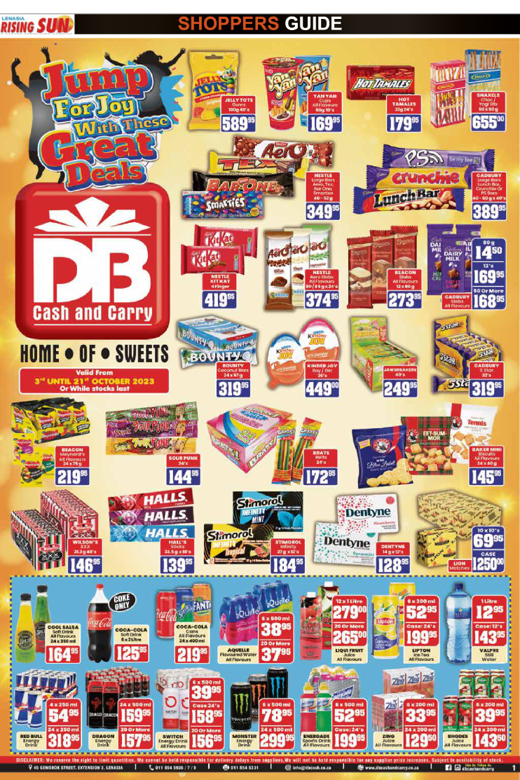 Rising Sun Lenasia SHOPPERS GUIDE MID – OCTOBER page 8
