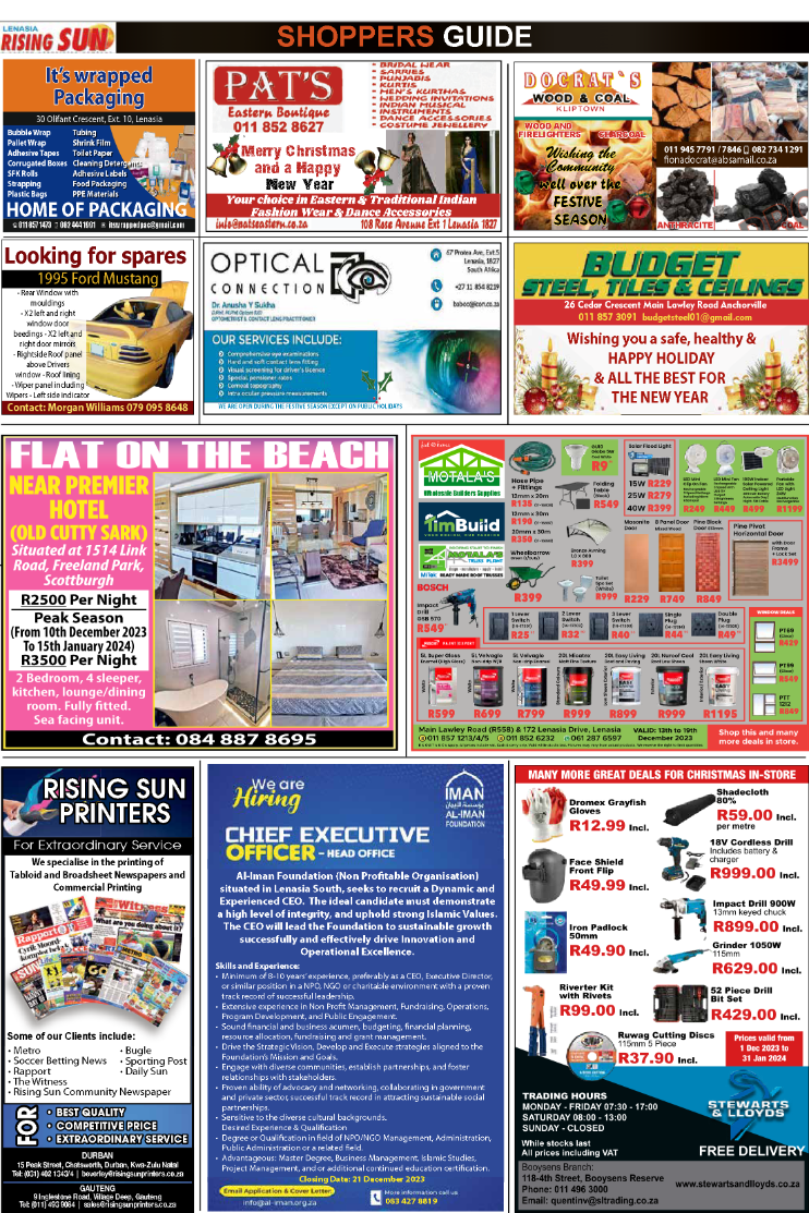 Shoppers guide December 2023 page 3